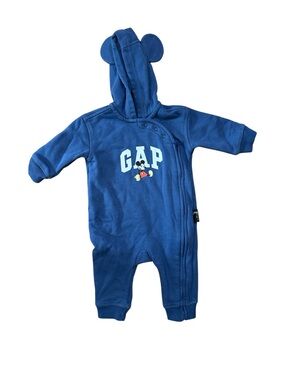 GAP Blue Hooded Mickey Mouse One-Piece